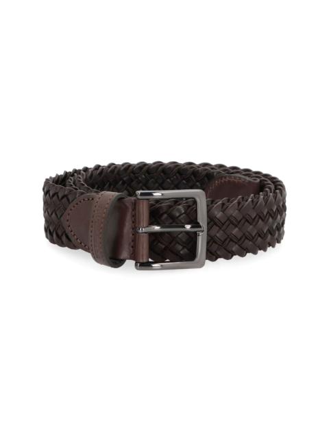 buckled woven belt