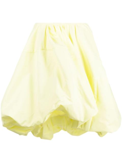 asymmetric cotton skirt