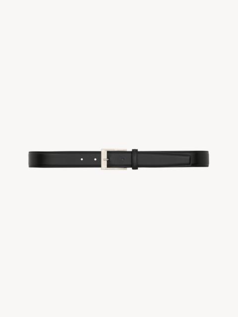 RECTANGULAR BUCKLE BELT IN SMOOTH LEATHER
