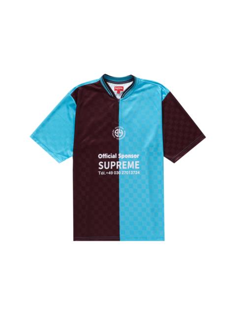 Supreme Split Soccer Jersey Burgundy