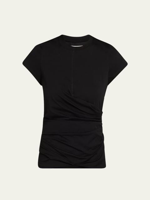 Draped Short-Sleeve Tee