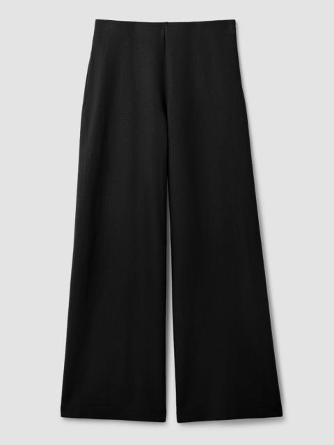 Felted Wool Jersey Wide-Leg Pant in Regenerative Wool
