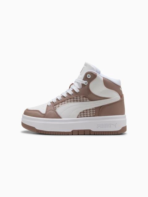 Rebound Femme Houndstooth Women's Mid-Top Sneakers