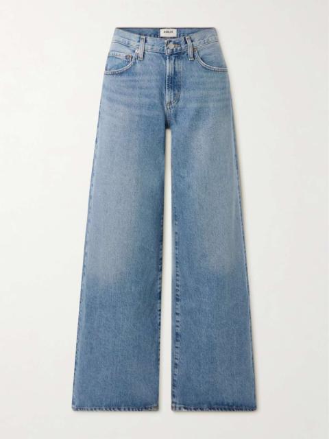 Clara Baggy wide-leg organic jeans Mid denim