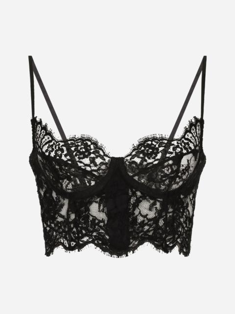 Lace balconette bralette