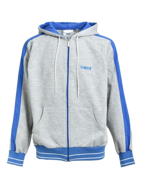 stripe-trim hoodie