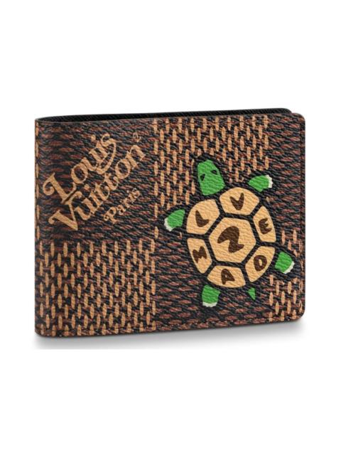 Louis Vuitton x Nigo Multiple Wallet Damier Ebene Giant Brown