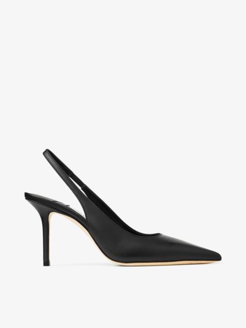 Love  Sling Back 85
Black Calf Leather Slingbacks