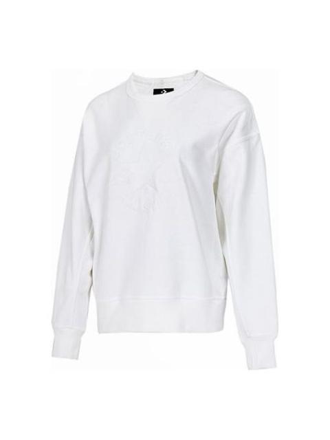 (WMNS) Converse All Star Sweatshirts 'White' 10019811-A07
