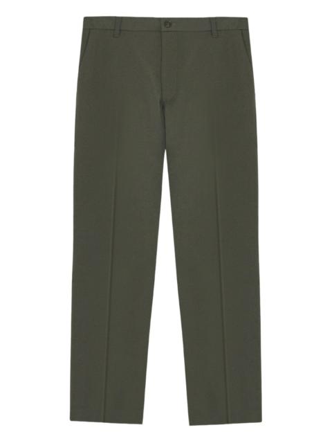 flat-front trousers