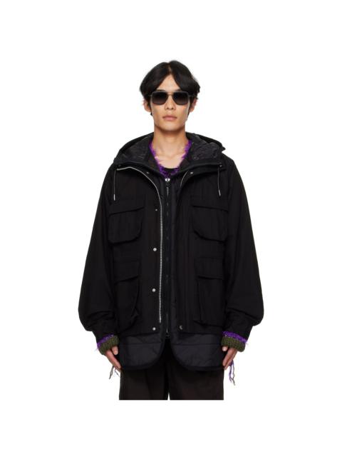Black Rip Stop Blouson Jacket