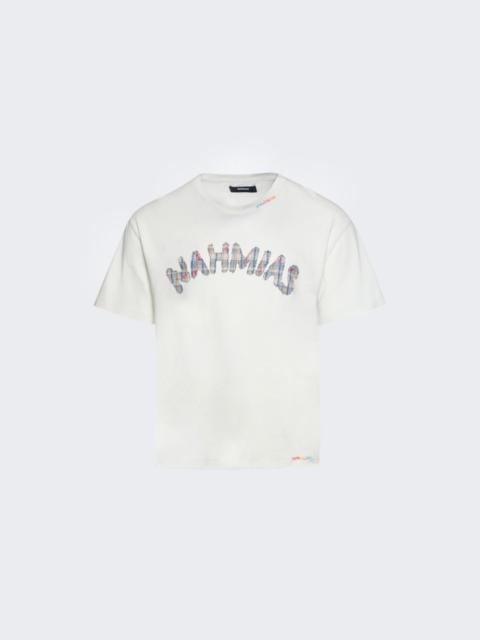 Dusty Rainbow Applique Tee Egg White