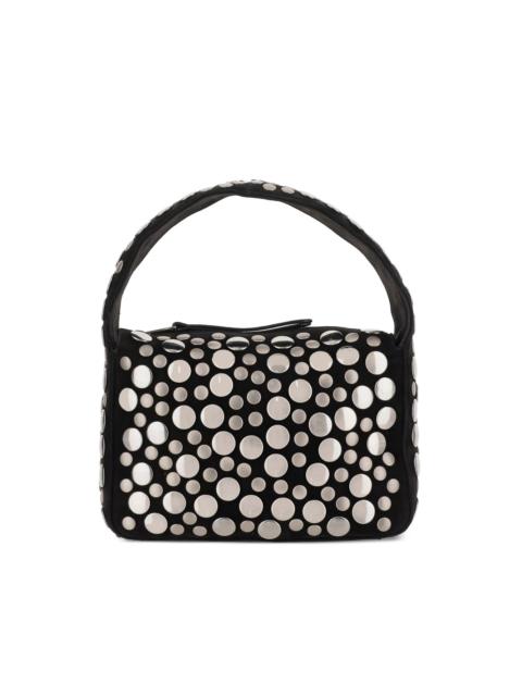 small studded top-handle bag