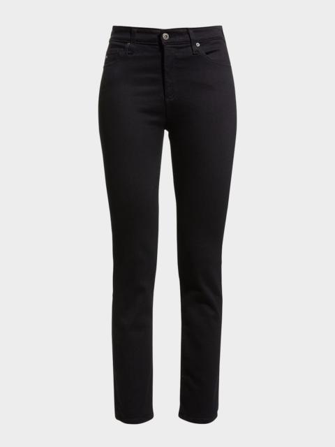Mari High-Rise Slim Straight Jeans
