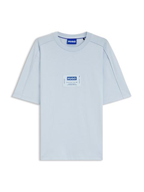 COTTON-JERSEY T-SHIRT WITH WORKWEAR-INSPIRED LOGO LABEL