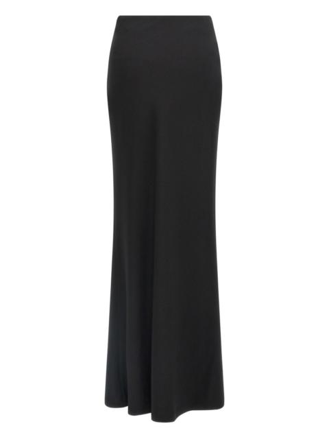 crepe maxi skirt