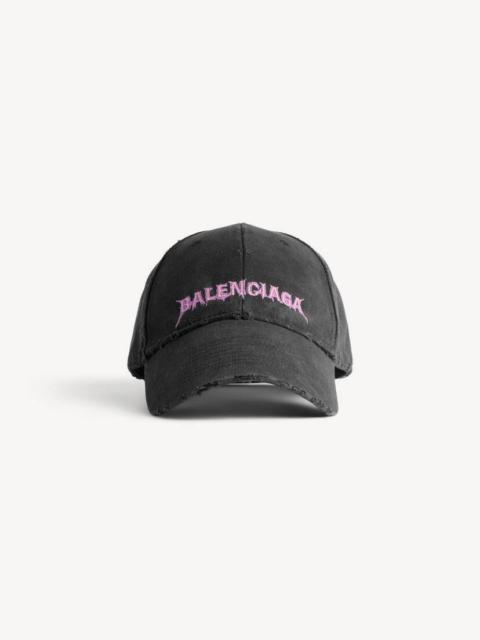 Men's Diy Balenciaga Back Cap in Black