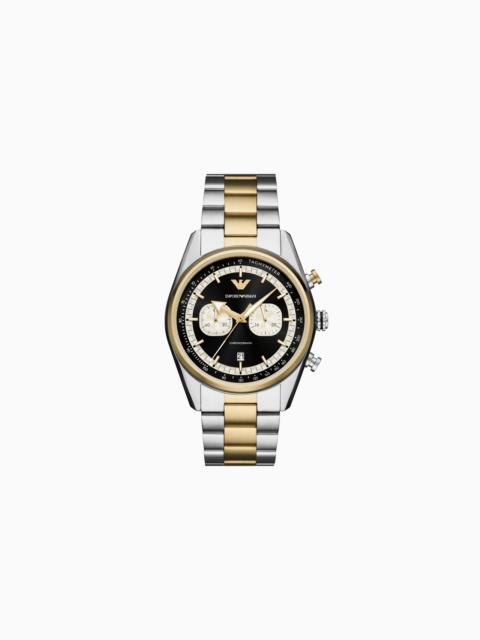 CHRONOGRAPH TWO-TONE STAINLESS STEEL WATCH