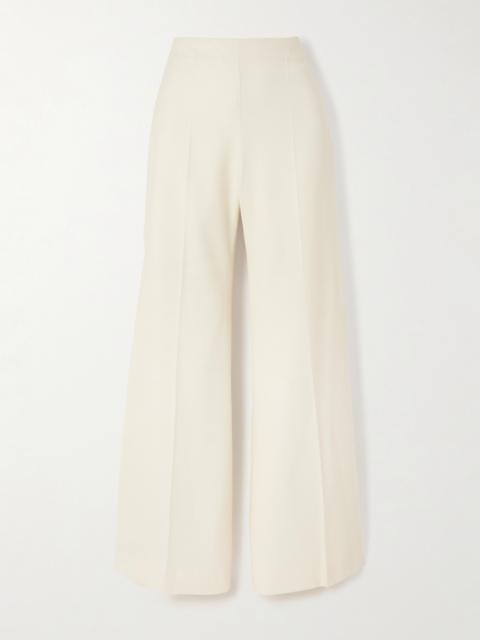 Wool-gabardine Flared Pants
