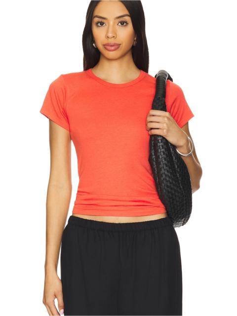 Fitted Crewneck Short Sleeve Top