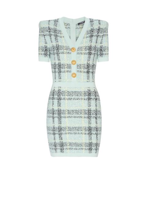 Short glitter tweed dress