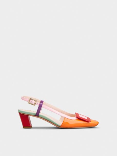 Belle Vivier Slingback Pumps in patent leather
