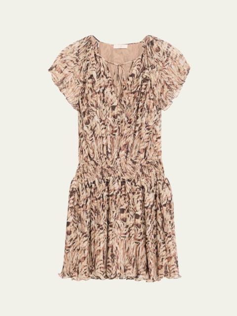 Felicia Pleated Mini Dress