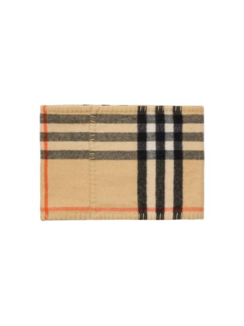 checked cashmere snood