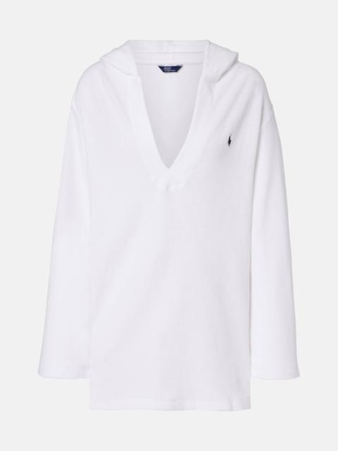 Cotton terry beach cover-up