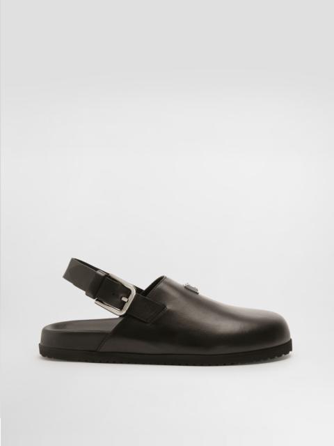 Calfskin mules