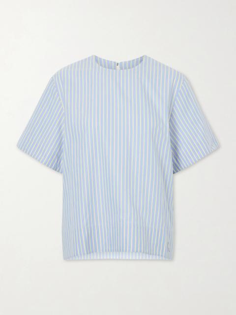 Striped Cotton-poplin T-shirt