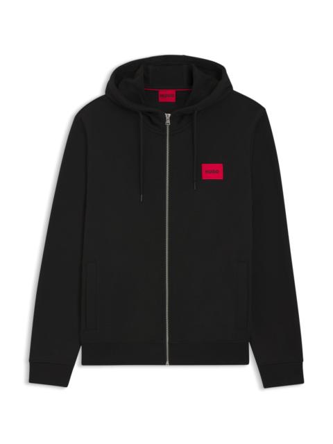 REGULAR-FIT HOODIE IN FRENCH TERRY WITH LOGO LABEL