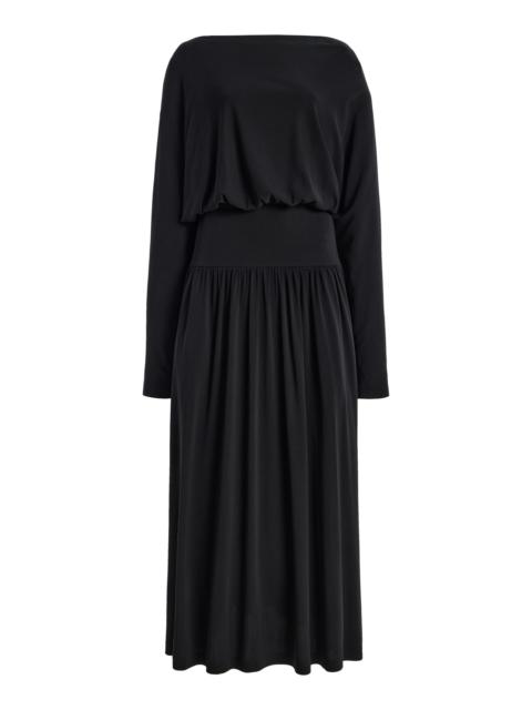 Boatneck Jersey Dress black