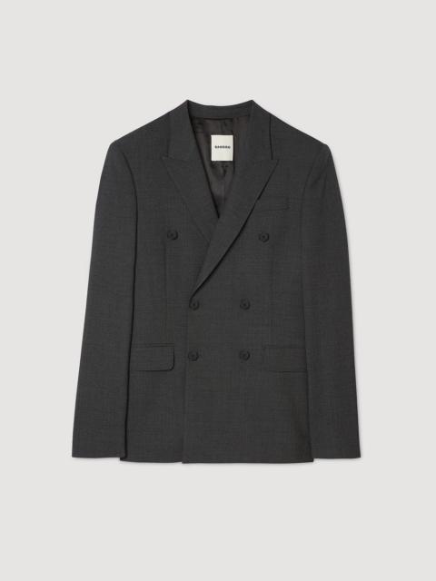 DOUBLE-BREASTED SUIT JACKET