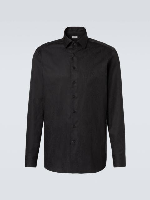 Paisley cotton jacquard shirt