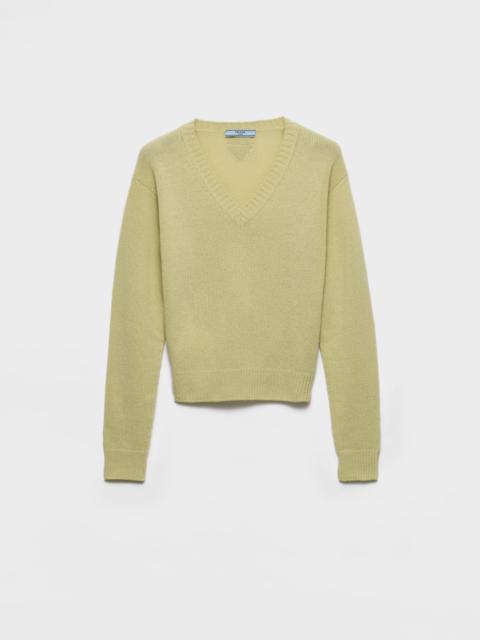 Wool and cashmere V-neck sweater