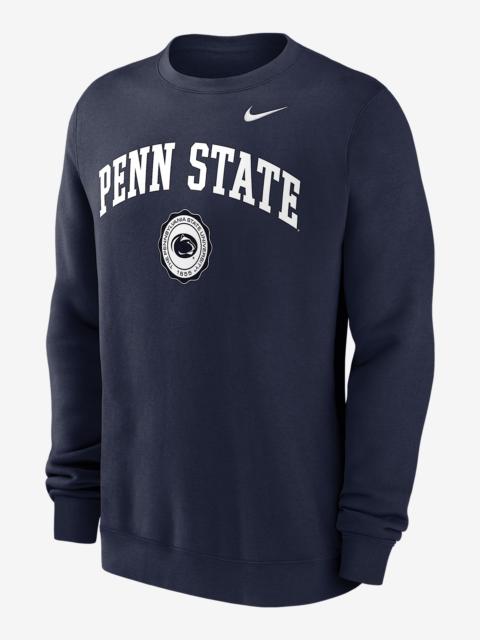 Penn State Nittany Lions Arched Seal Men's Nike College Pullover Crew