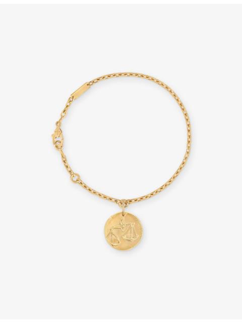 Zodiaque Medal Libra 18ct Yellow-Gold Bracelet