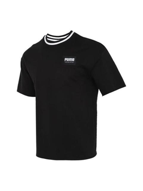 PUMA Solid Men Round Neck T-Shirt 'Black' 845861-01