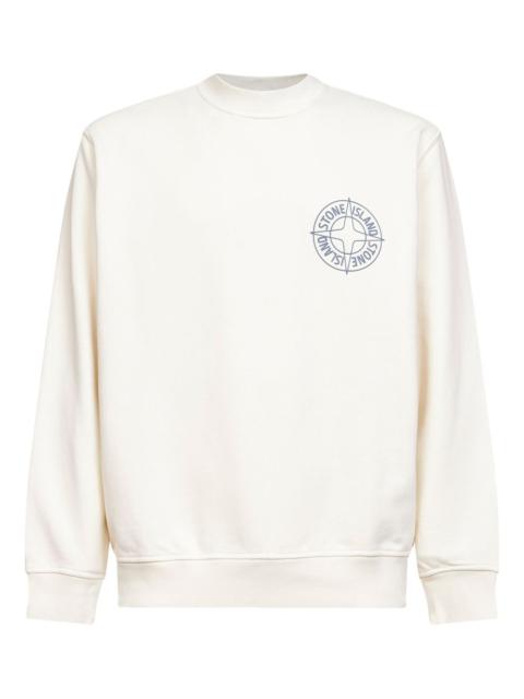 embossed logo sweatshirt