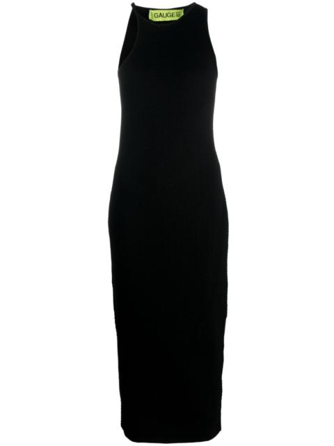 Altea asymmetric ribbed-knit midi dress