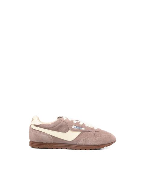 windswept low suede sneakers