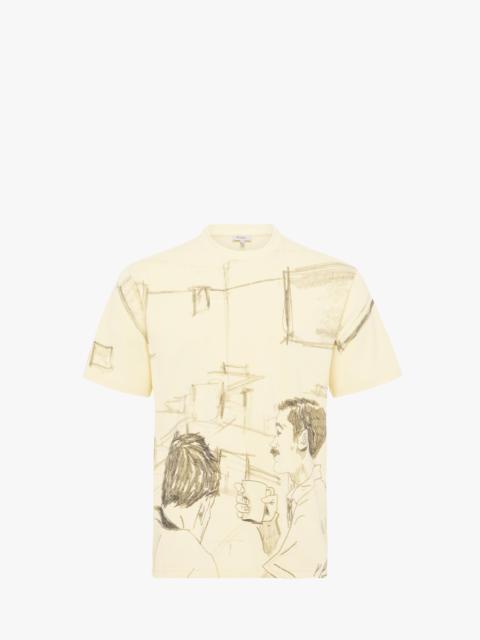 CAFE SCENE ALL-OVER PRINT T-SHIRT