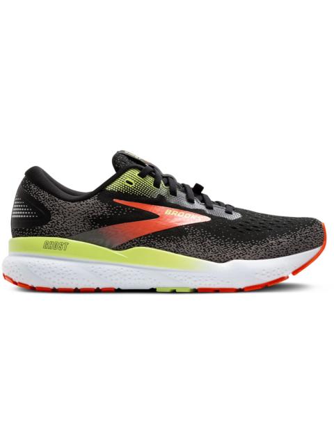 Brooks Ghost 16 Gore-Tex Black Mandarin Red Green