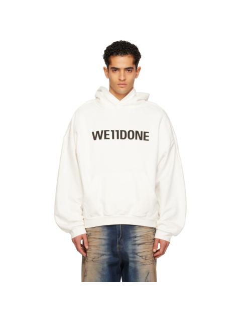 White 'WE11DONE' Hoodie