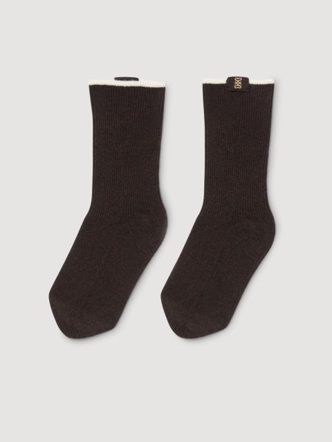TWO-TONE KNEE-HIGH SOCKS