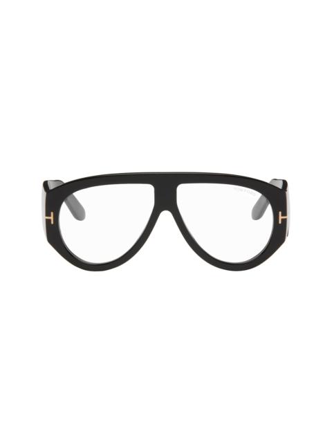 Black Blue Block Pilot Glasses