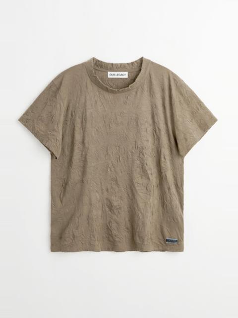 Bliss T-shirt Olive Crinkle Jersey