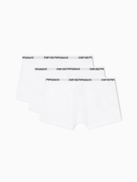 THREE-PACK OF STRETCH JERSEY BOXER BRIEFS