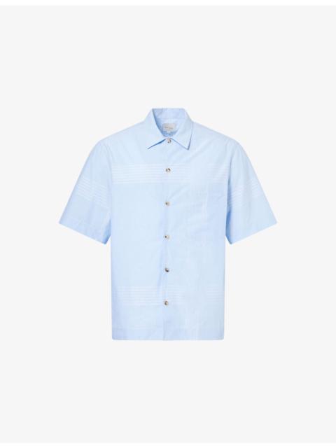 Casual-Fit Short-Sleeves Cotton-Poplin Shirt